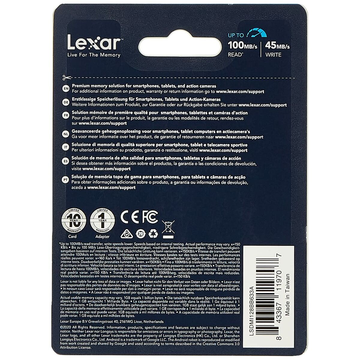 USB-tikku Lexar 633x Sininen Musta 128 GB